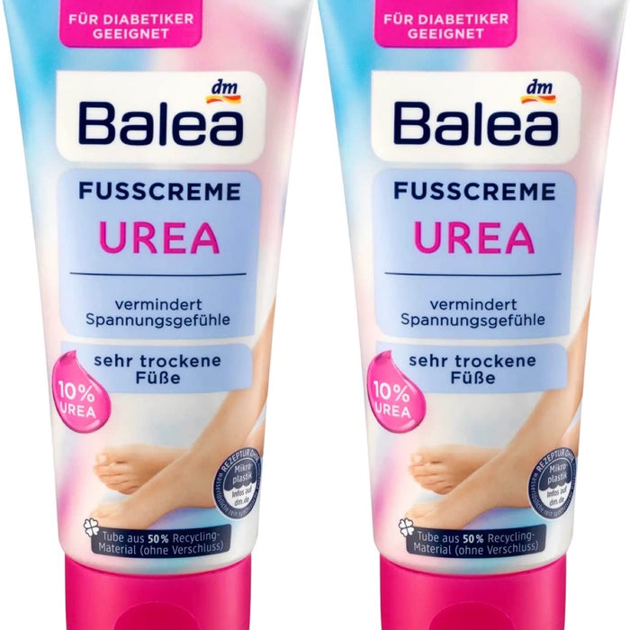 Balea Foot Cream Urea, 100 ml (pack of 2) - German product